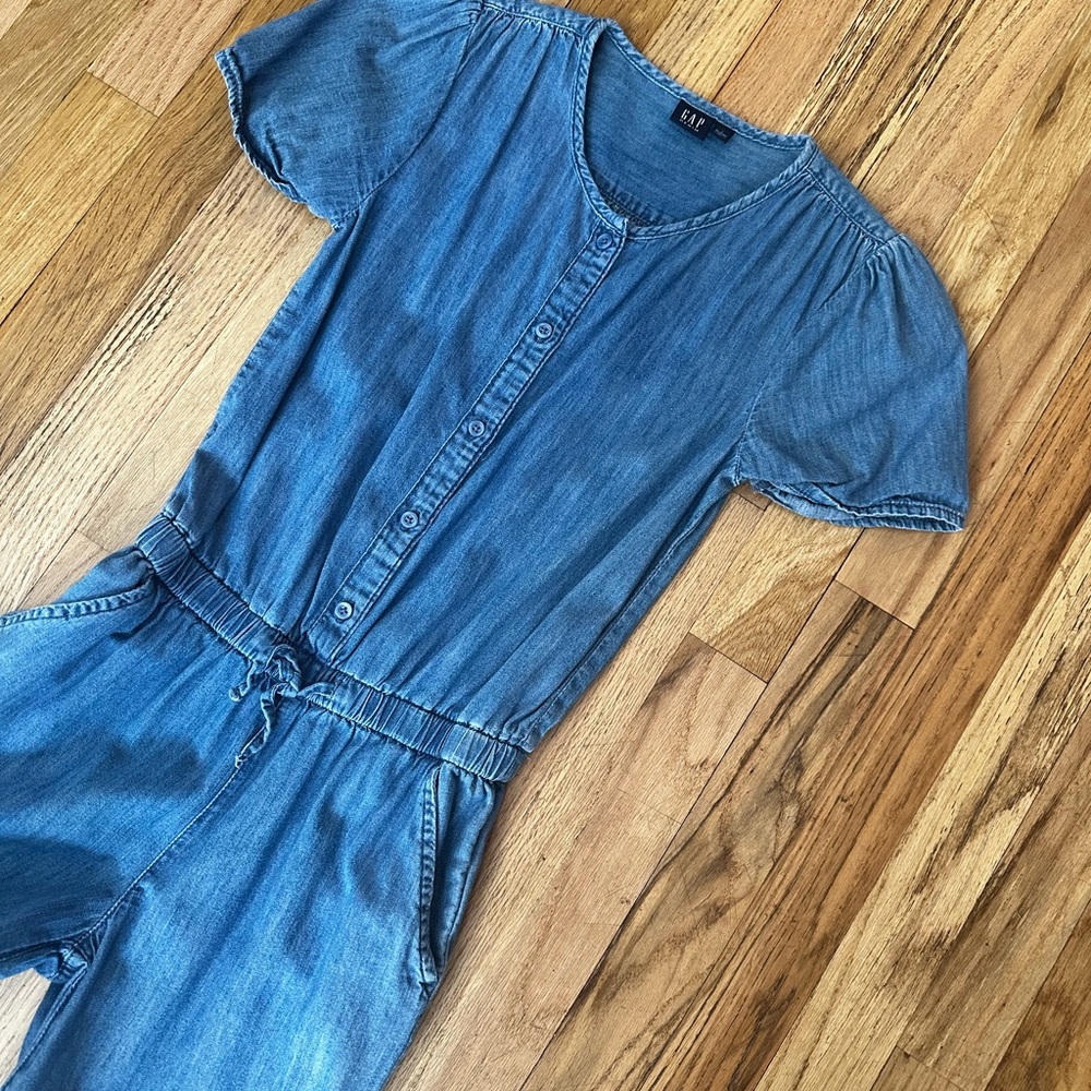 Gap girls denim bodysuit